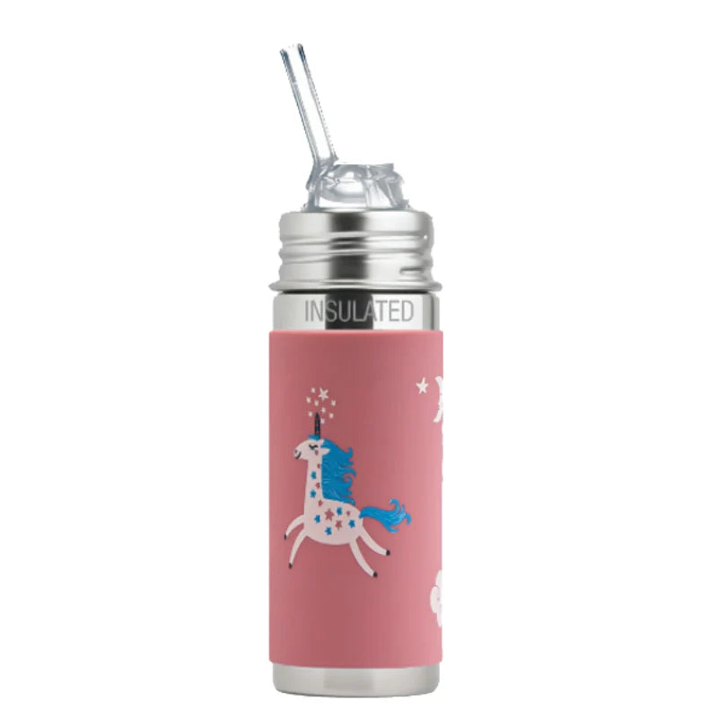 Pura Kiki® 260ml Insulated Stainless Steel Straw Bottle