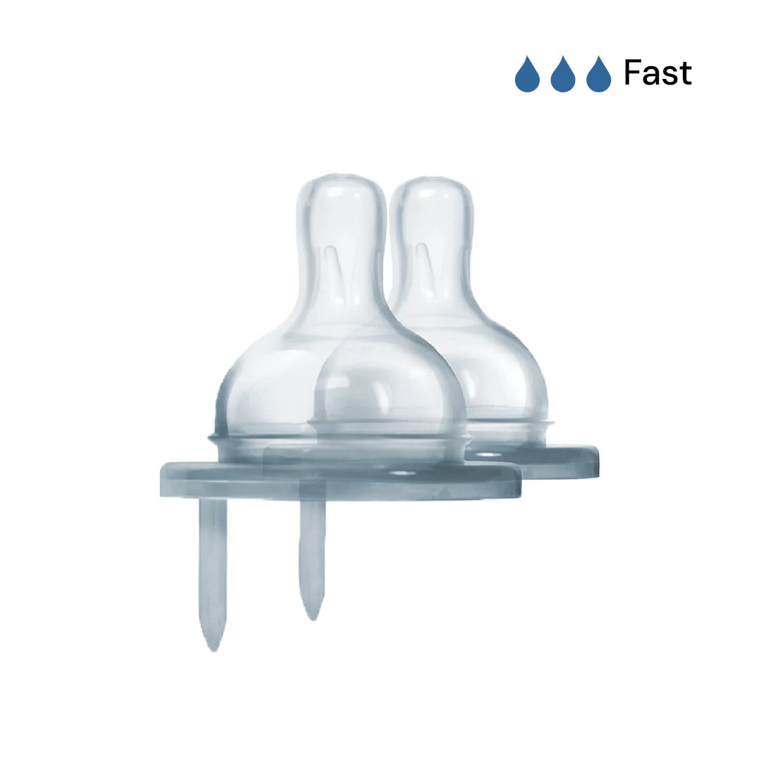 Kiki™ Natural Vent Nipples™ (Teats) - 2 pack