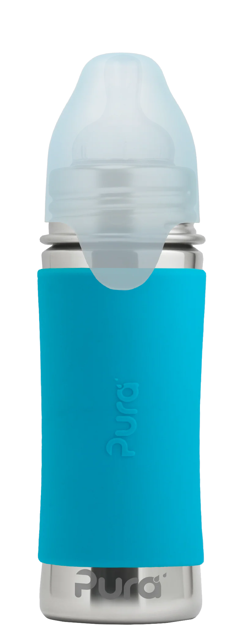 Pura Kiki™ 325ml Stainless Steel Baby Bottle - Medium flow